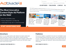 Tablet Screenshot of adblade.com